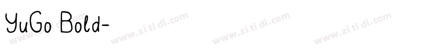 YuGo Bold字体转换